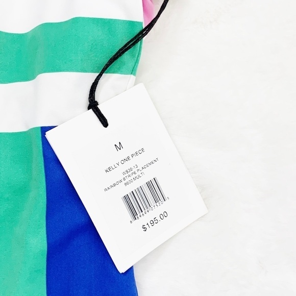 NWT Onia Kelly One Piece Swimsuit Rainbow Stripe - Picture 6 of 8